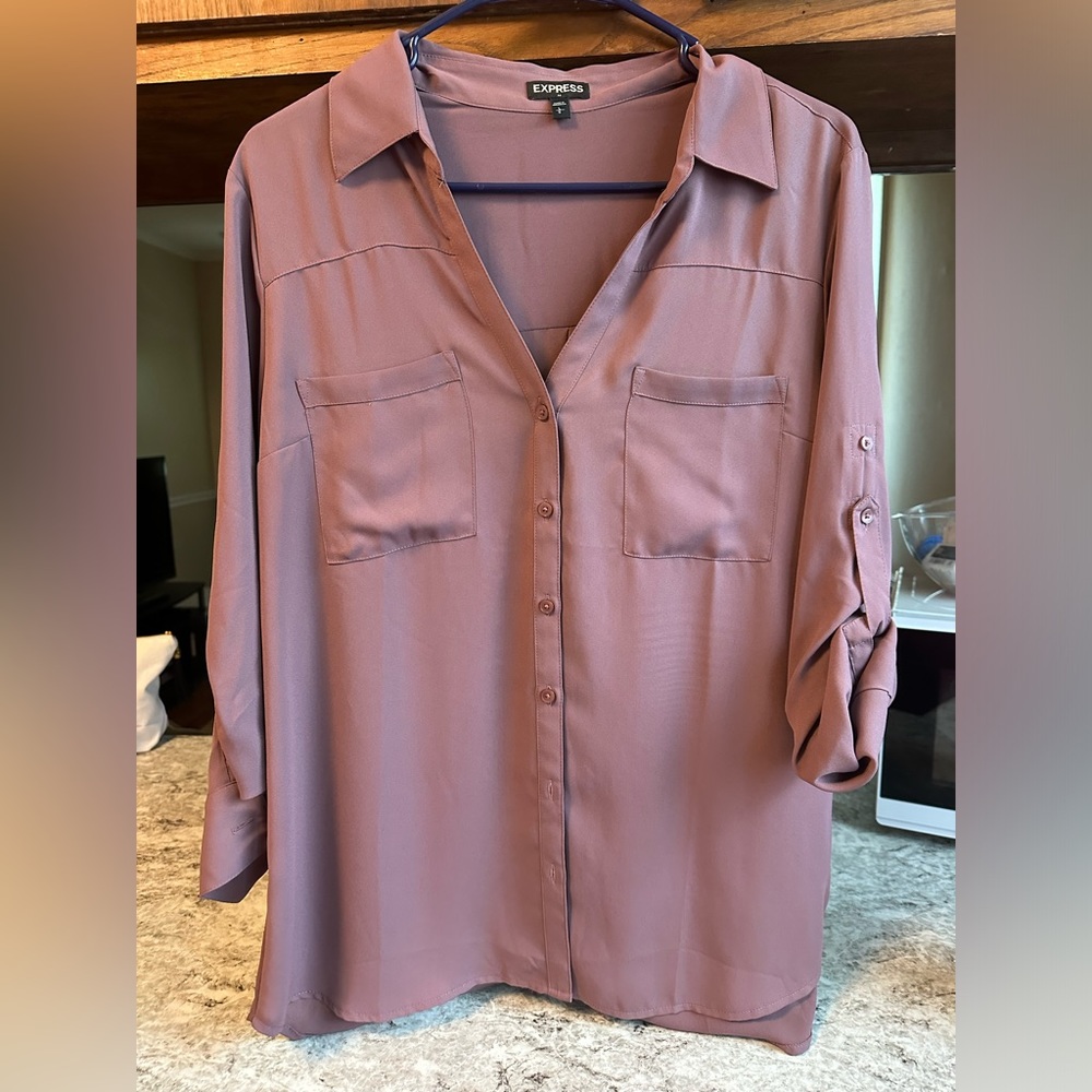 EXPRESS WOMENS ORIGINAL FIT BUTTON DOWN